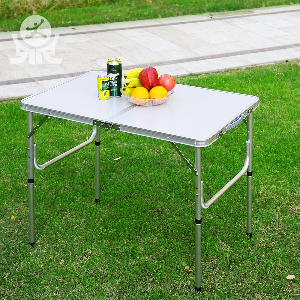 Aluminum Folding Table 3 Feet Adjustable Height, Lightweight and Portable Camping Table