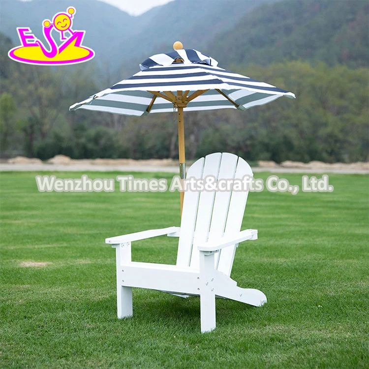 Factory Direct Kids Outdoor Modern Wooden Adirondack Chair with Umbrella W01d269