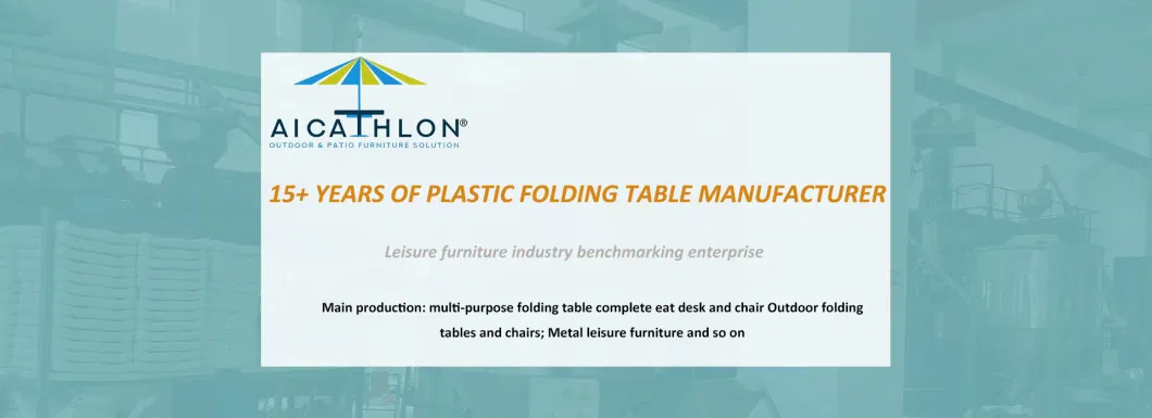 Lightweight Small Woodgrain Top Portable Plastic Foldable Table Folding Picnic Table