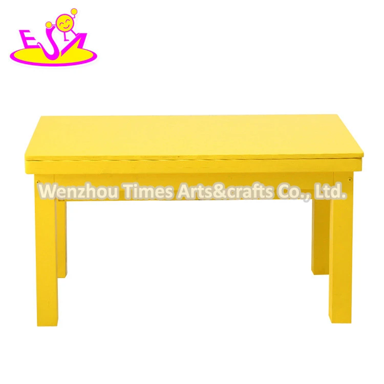 Customize Children Wooden DIY Building Blocks Toy Table with Storage W08g291