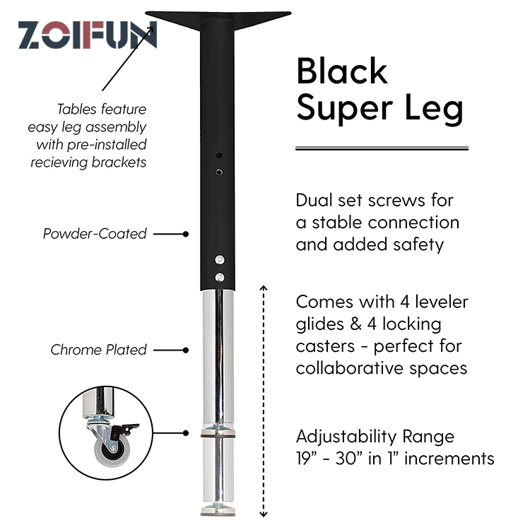 Zoifun 2022 New Children School Classroom Furniture Student Three Legs Wood HPL Laminate Activity Round Study Table Chair Set