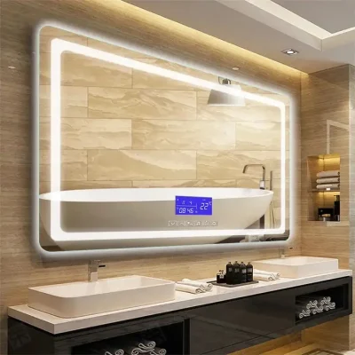 Smart LED Mirror for Home Decoration with Bluetooth and Touch Sensor