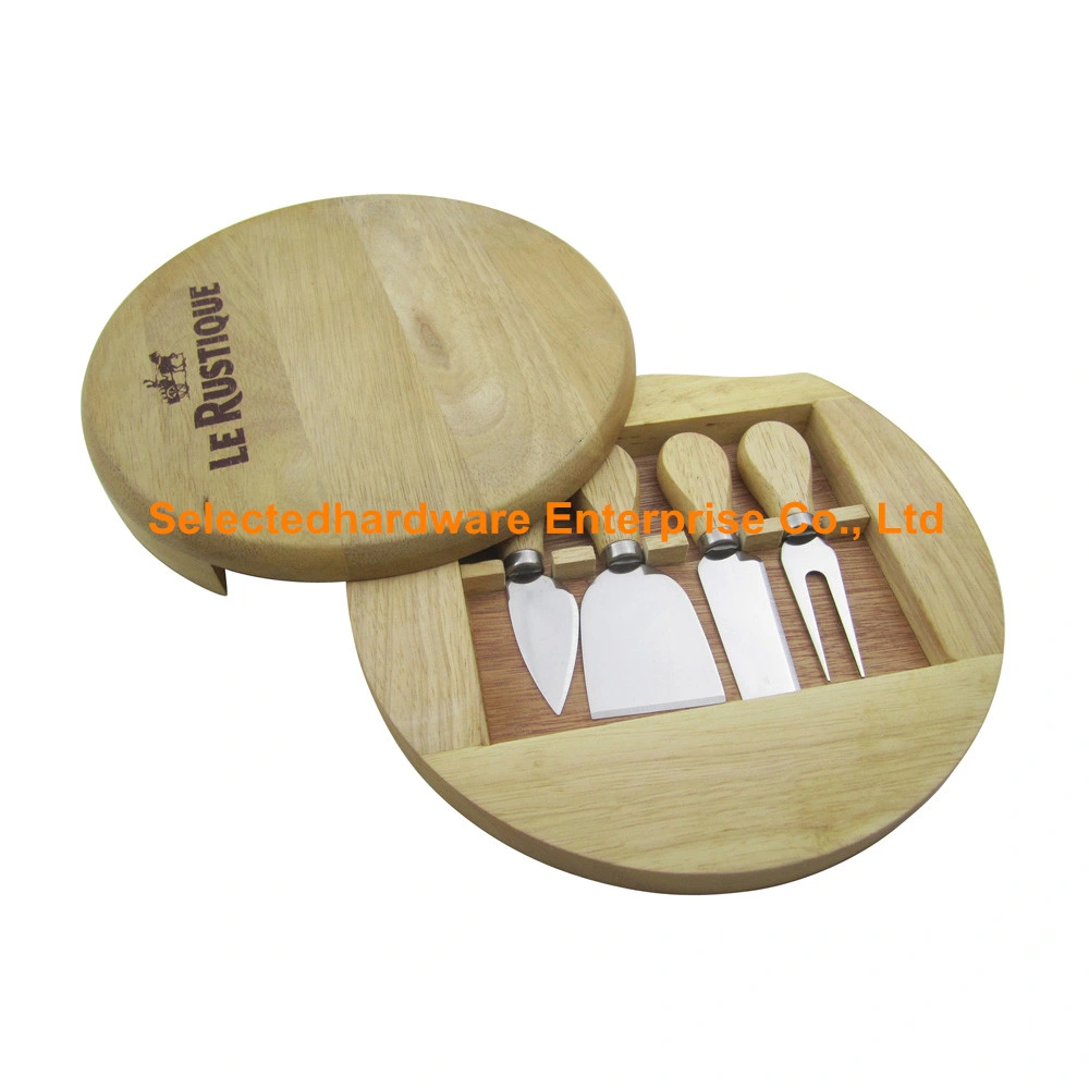 5PCS Cheese Board and Cutlery Set Cheese Knife Set