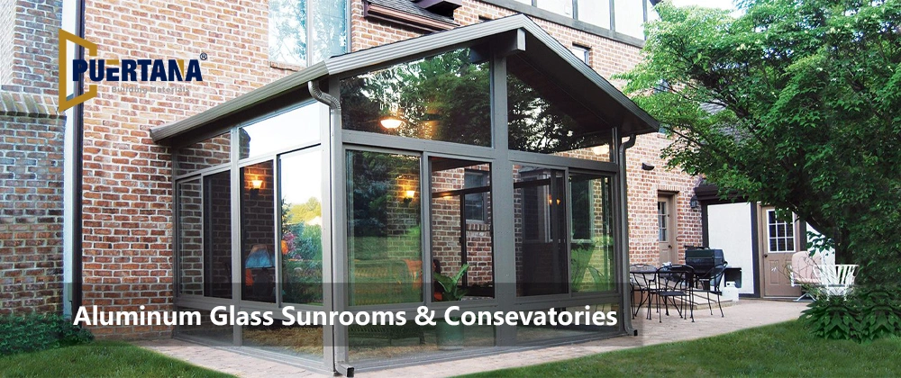 Lean to Wall Mounted Sunroom Patio Room Conservatories Enclosure and Solarium Aluminum