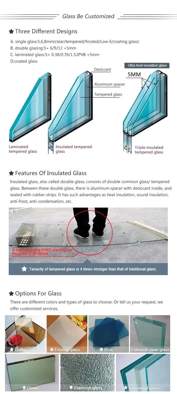 Customize Aluminum Frame Double Tempered Clear Glass with Lock Aluminum Sliding Window Aluminium Window