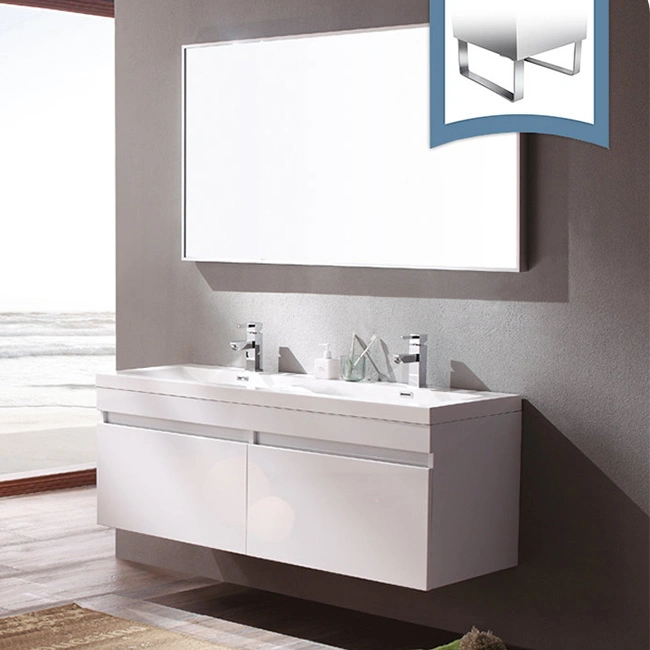 Prima Waterproof Space Bathroom Vanity Cabinet with LED Light Mirror Cabinet