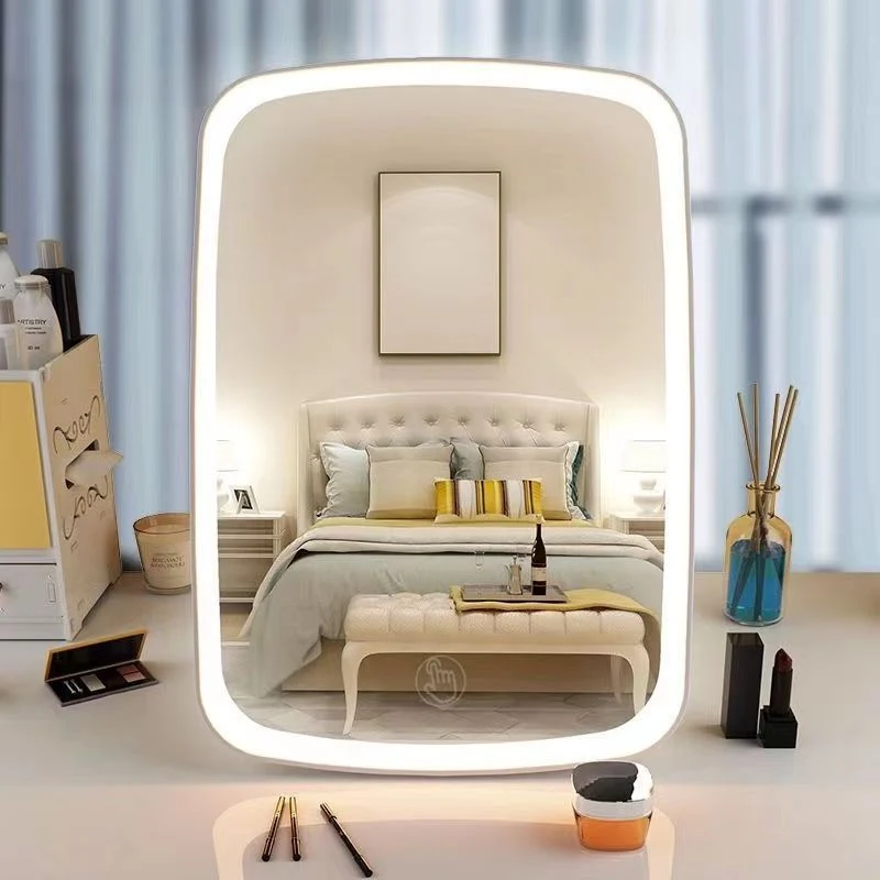 LED Vanity Mirror with Light Home Dormitory Table Desktop Vanity Mirror