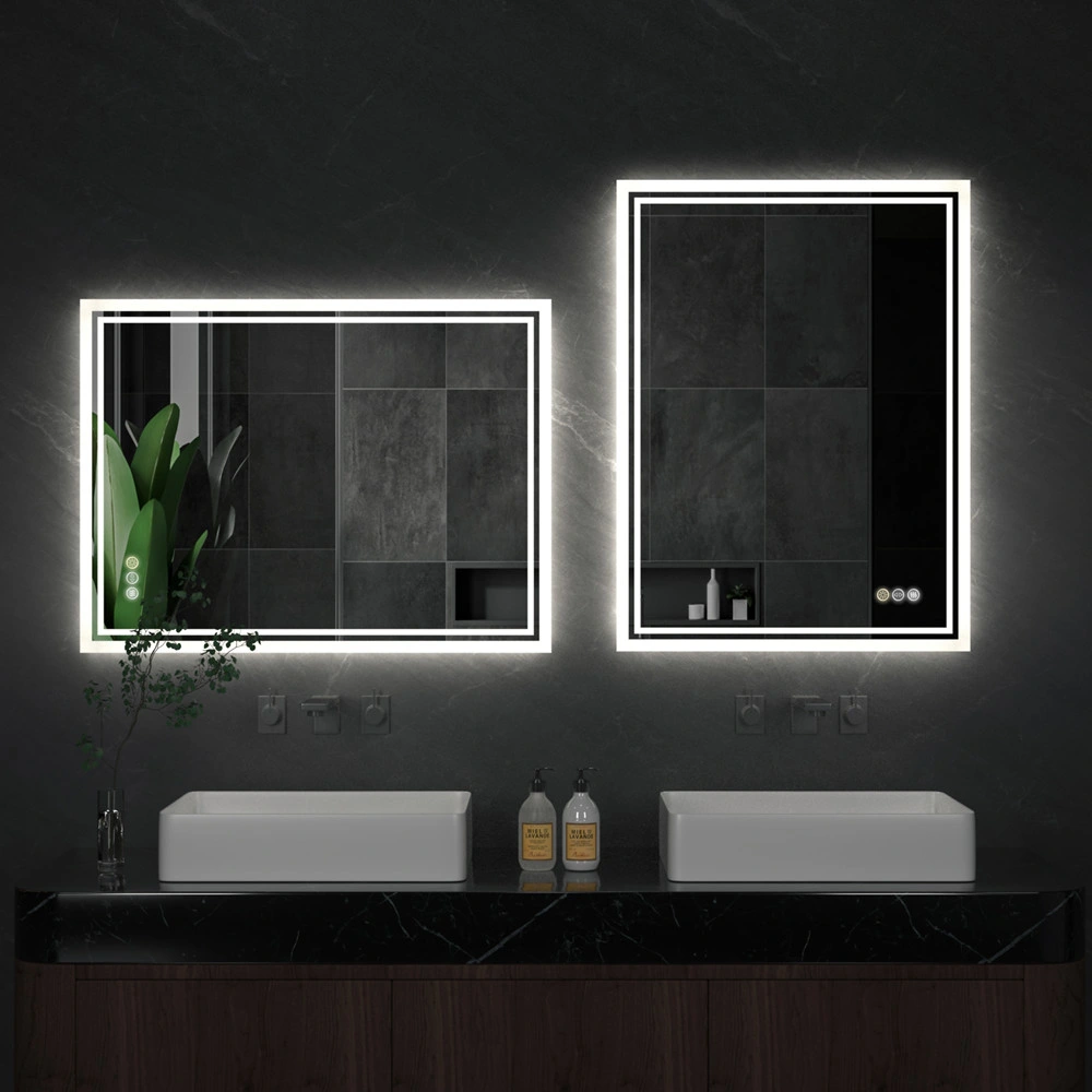 Customized Large Light up LED Bathroom Mirror Above