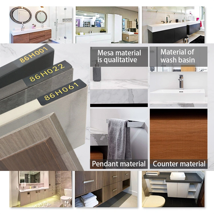 Good Price of New Product Floating Vanity Bathroom Vanity Cabinet LED Bathroom Mirror Cabinets with LED Light MDF Bathroom Cabinet