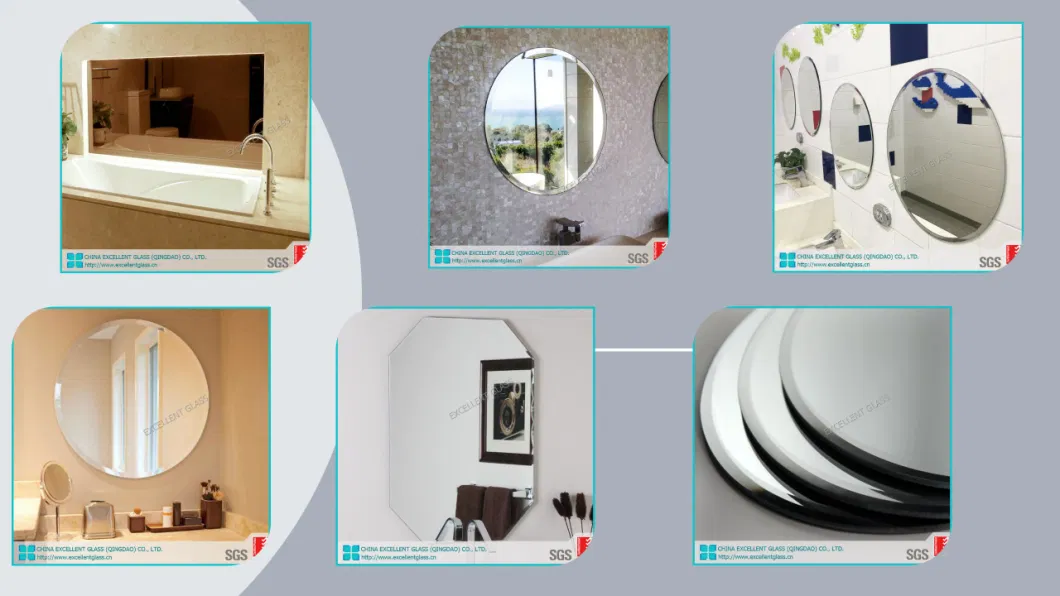 3mm-8mm Silver Mirror/Glass Mirror/Copper Free Silver Mirror, Building Glass, Tempered Glass, Painted Glass