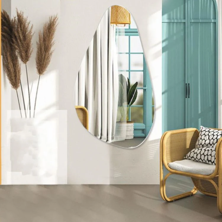 Full Length Dressing Wall Mounted Home Wall Decoration Arch Rectangle Frameless Mirror