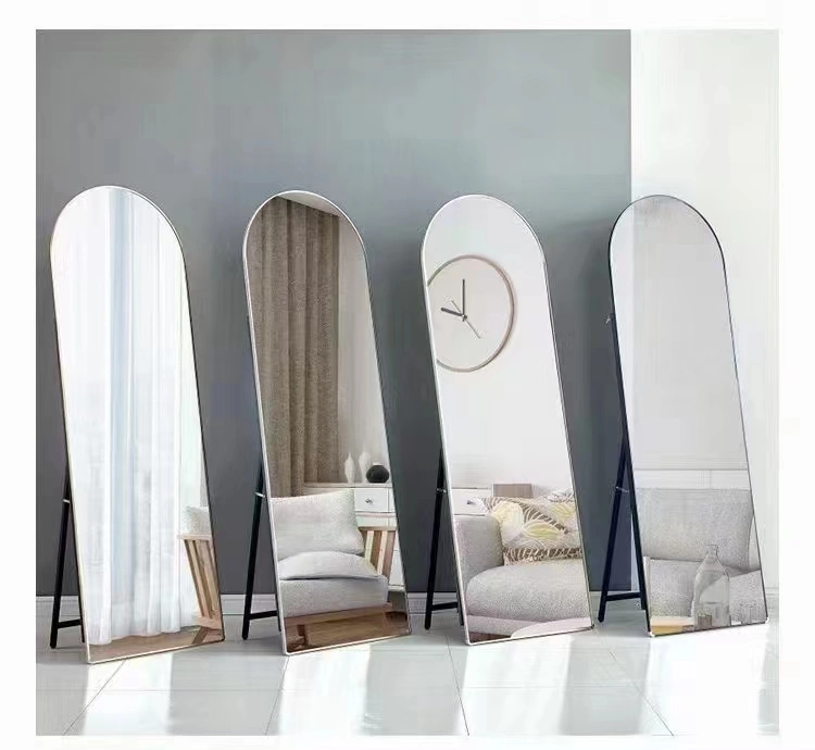 LED Mirror with Touch Screen Illuminated Irregular Shape for Hotel Bathroom
