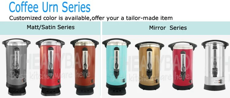 Heavybao Mirror Blue Stainless Steel Electric Coffee Maker for Restaurant