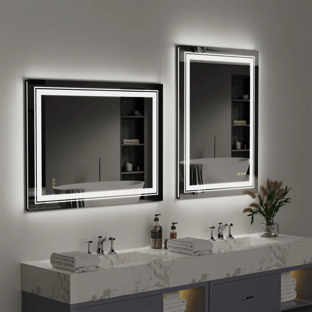 Vanity Mirror LED Dimmable Anti Fog Wall Backlit Bathroom Mirror Light Makeup