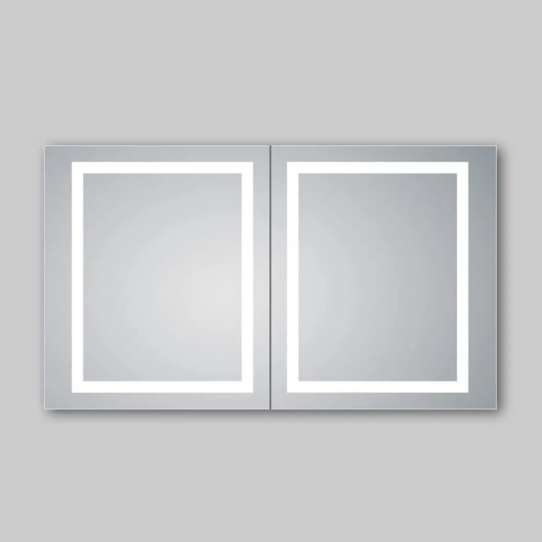 48X28 Inch LED Lighted Bathroom Mirror Medicine Cabinet