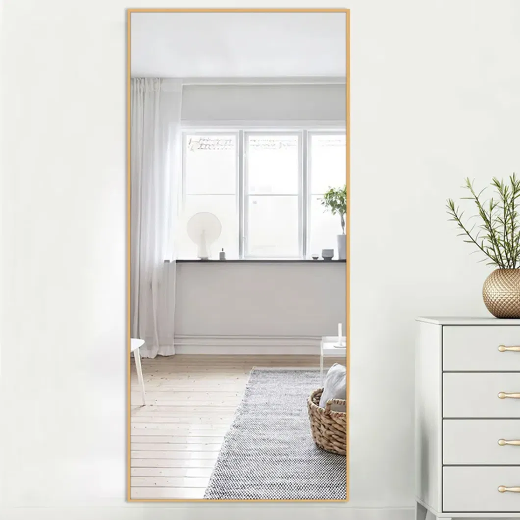 Floor with Standing Holder Bedroom Bathroom Standing Mirror Dressing Full Length Mirror
