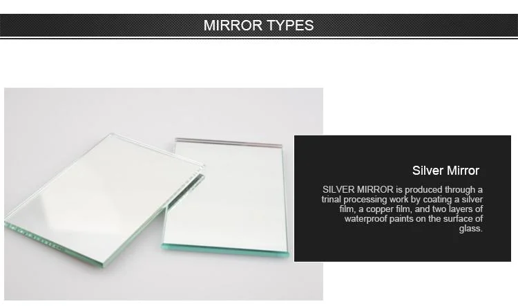 3mm 4mm 10inch Frameless Wavy Low Iron Float Glass Silver Mirror