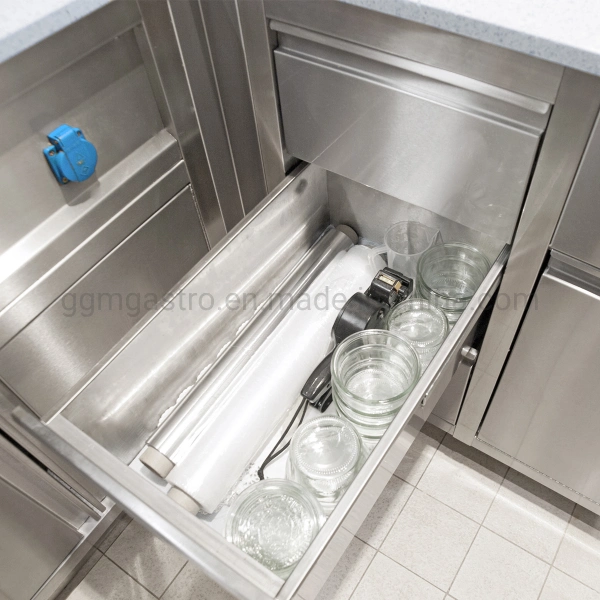 Kitchen Drawers Cabinet Stainless Steel Built-in Storage Drawers