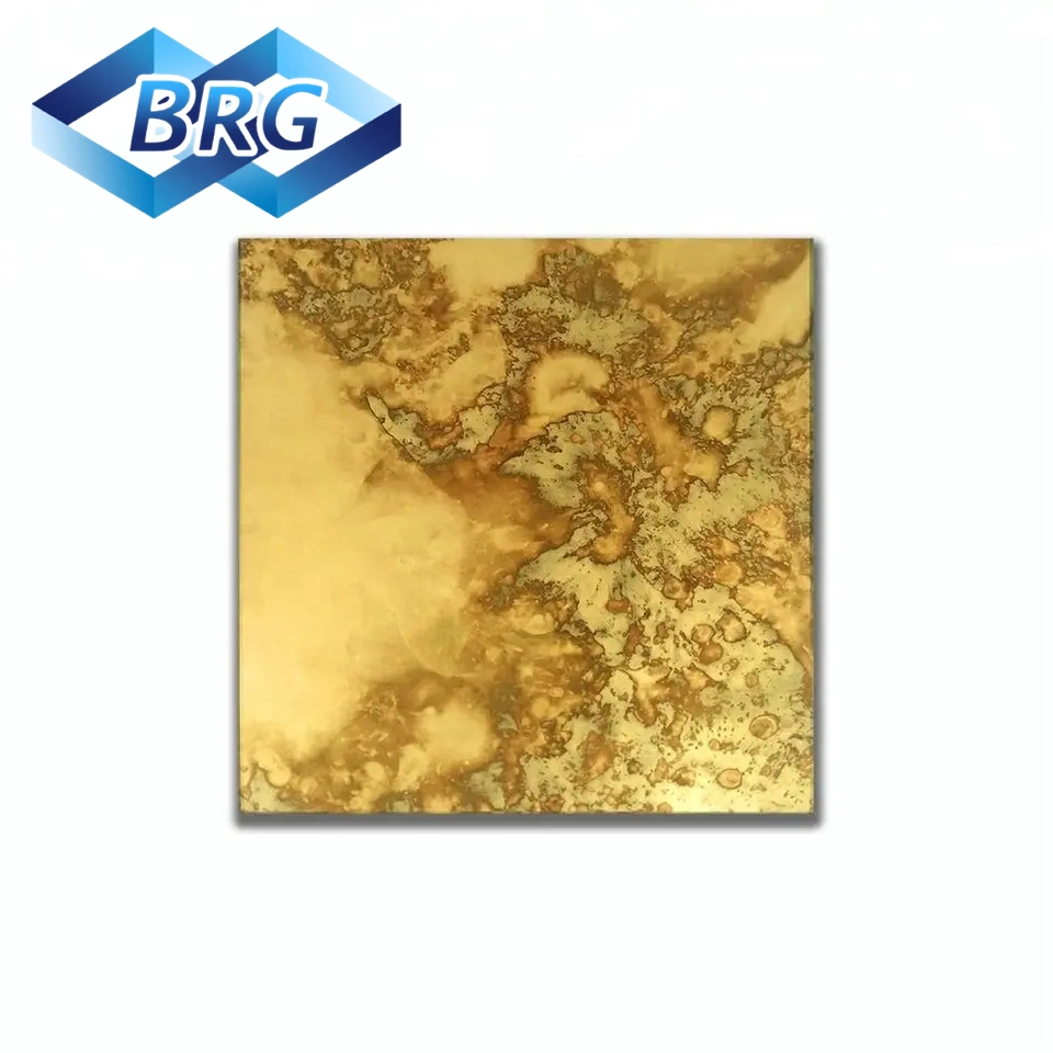 4mm 5mm Gold Antique Mirror for Decoration