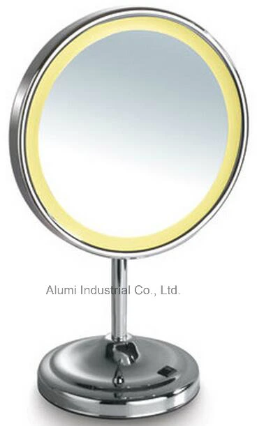 Hotel Stand up LED Single Sided Magnifying Mirror