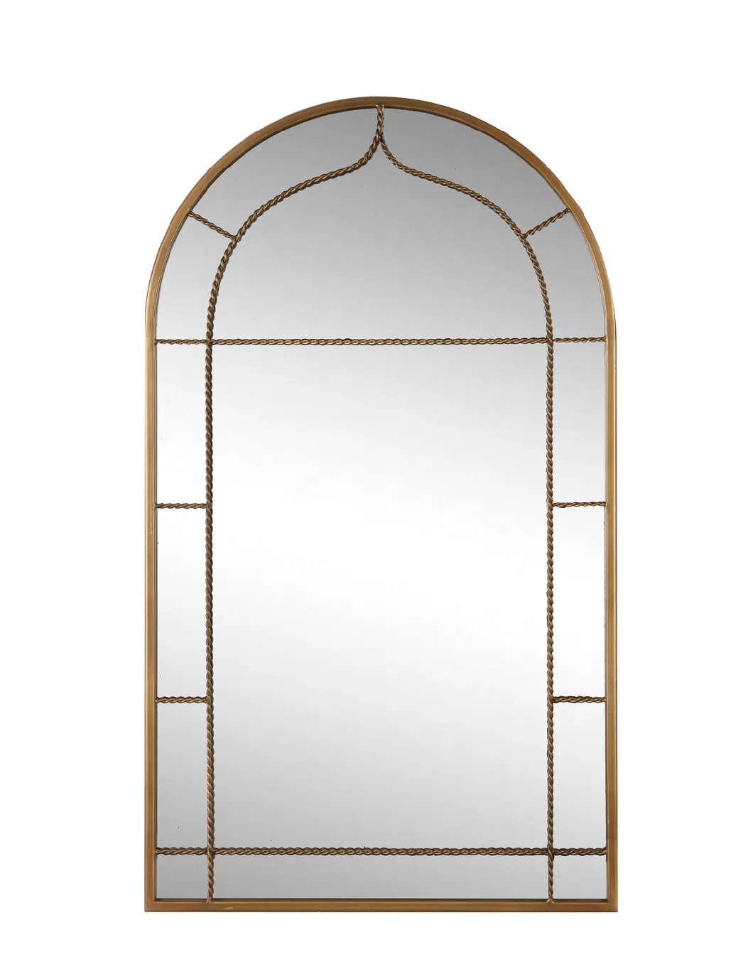 Rustic Large Gold Window Framed Wall Hanging/Standing Decorative Wall Mirrors
