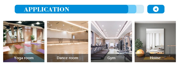 Dance Studio Safety Mirror Classroom Home Body Oversized Frameless Mirror Wall Self-Adhesive Gym Yoga Dancing Wall