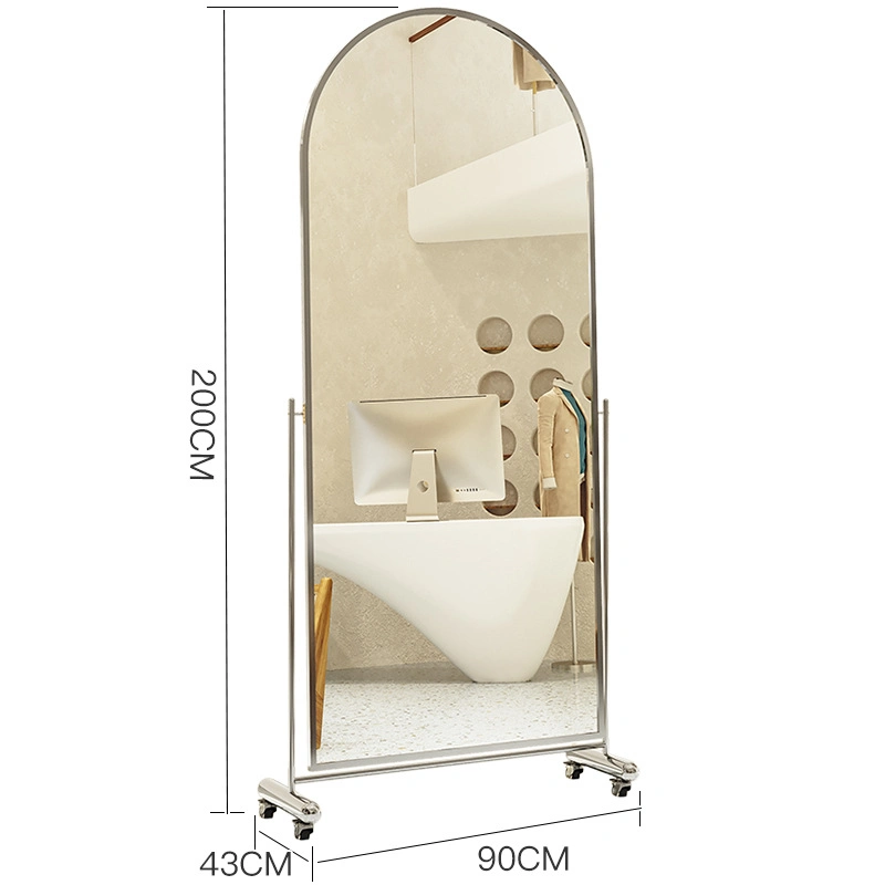 Movable Stand up Full Body Floor Dressing Mirror