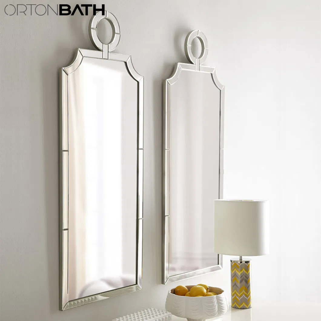 Ortonbath Irregular Wall Mirror Iron Mat Wall Mirror for Living Room Bedroom Bathroom Entryway Wall Decor 35.4&quot;*36.6&quot;