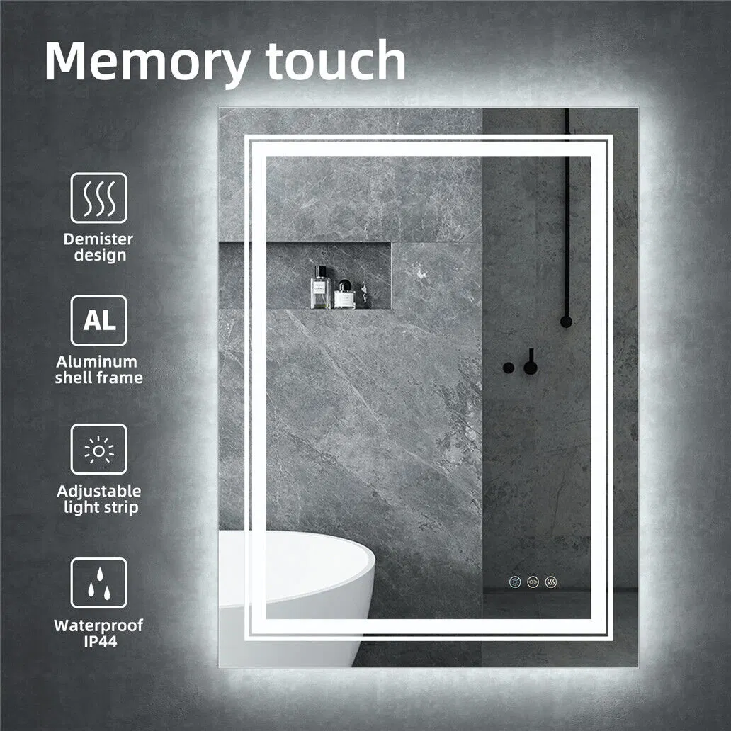 700X500mm Anti-Fog Illuminated LED Bathroom Mirror with Bluetooth Speaker