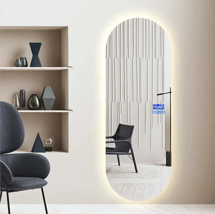 Living Room Full Length Bathroom Mirrors with Bluetooth Speaker LED Light