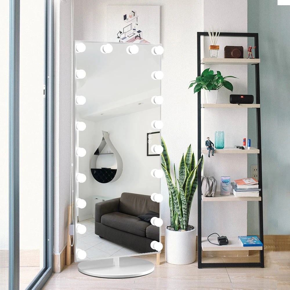 Full Length and Full Body Mirror with Lights Floor Standing Mirror