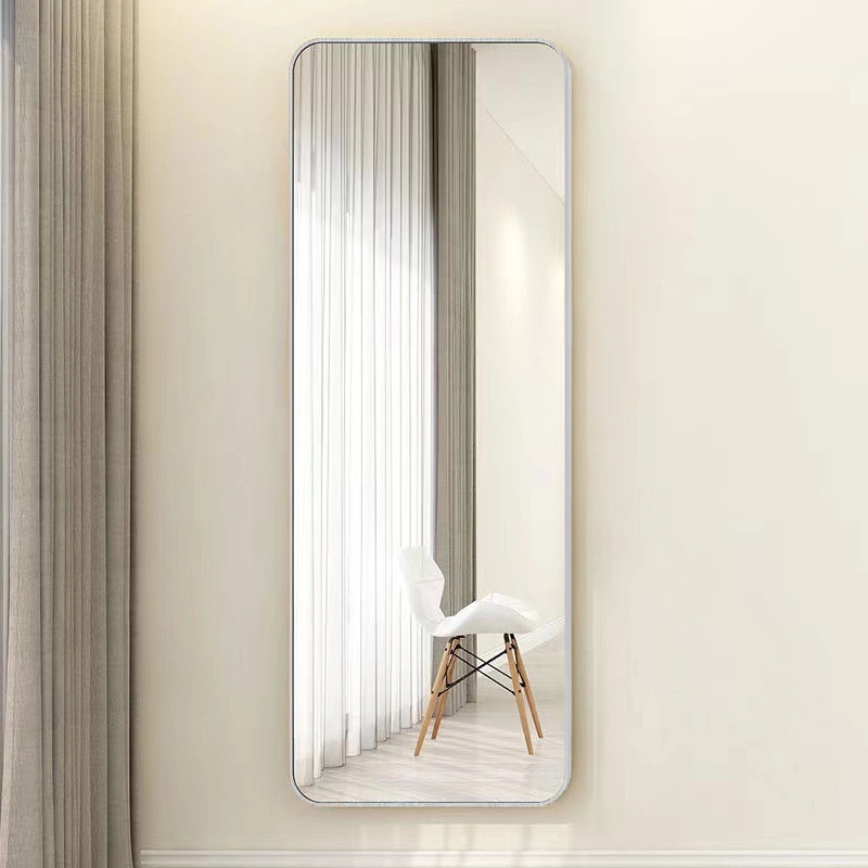 Metal Aluminum Frame Large Full Length Floor Mirror Standing Arch Full Length Mirror