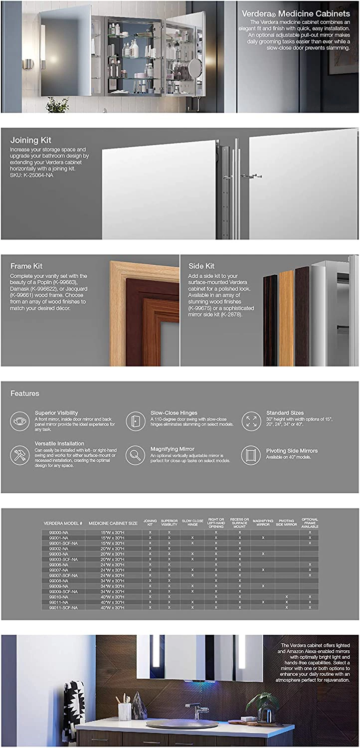 Hospital Bathroom Medicine Smart Cabinets with Mirror Door