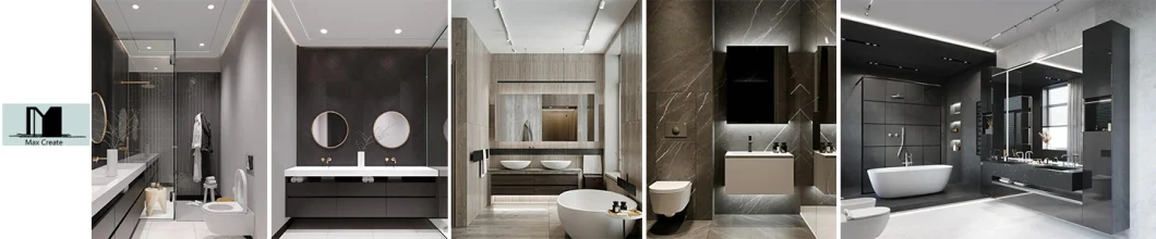 Wholesale Modern Luxury Furniture Sink Mirror Vanity MDF Wood Bathroom Cabinet