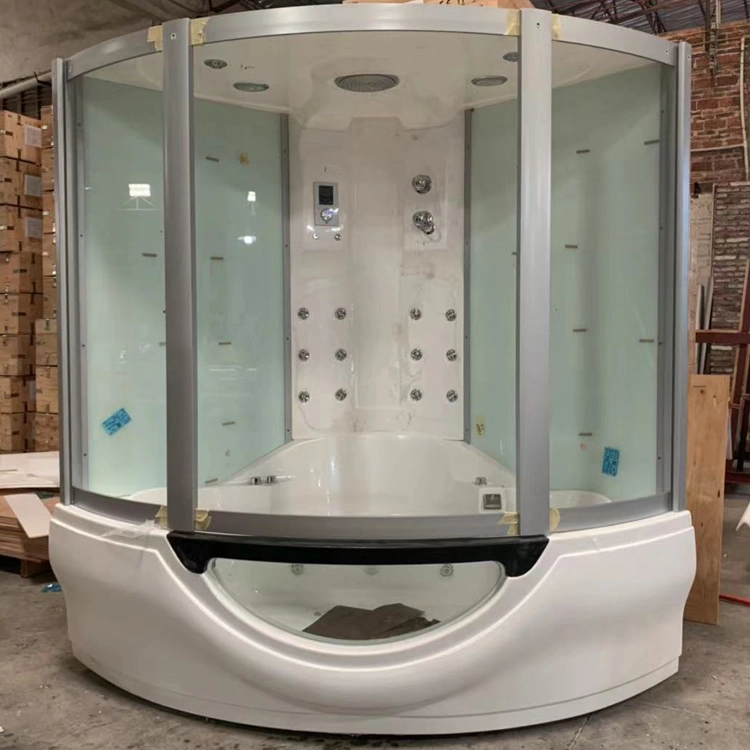 Bathroom Health Studio SPA Luxory White Steam Shower Box with Jaccuzi