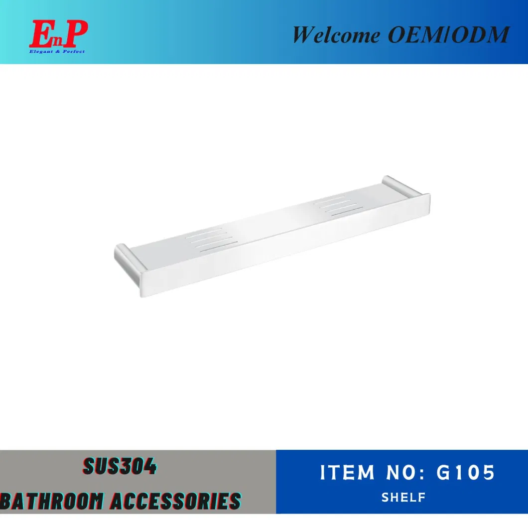 Enp Stainless Steel Bathroom Metal Shelf