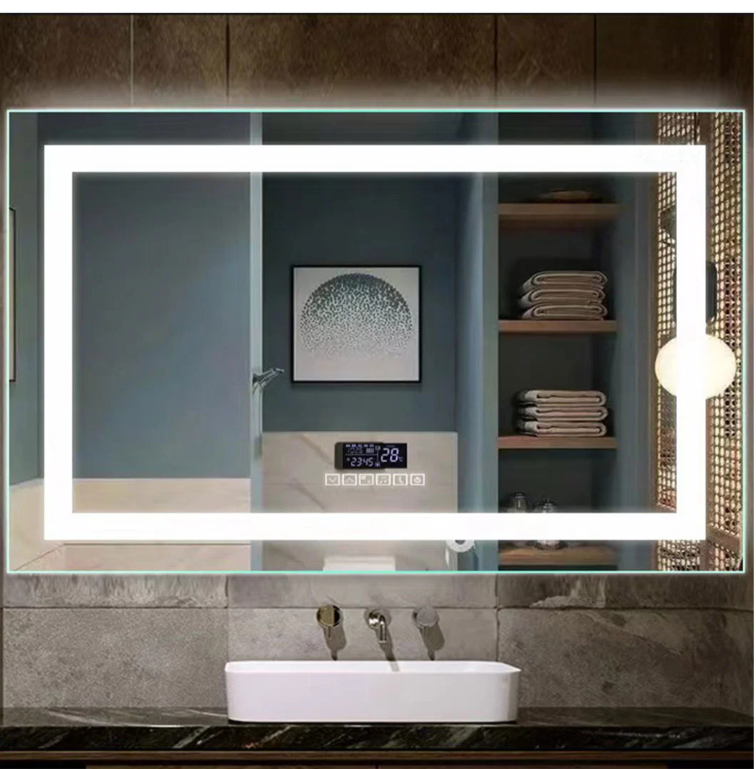 Multifunctional Detachable Design Customized Simple Bath Mirror with LED Light up Bathroom Mirrors Frameless LED Mirror