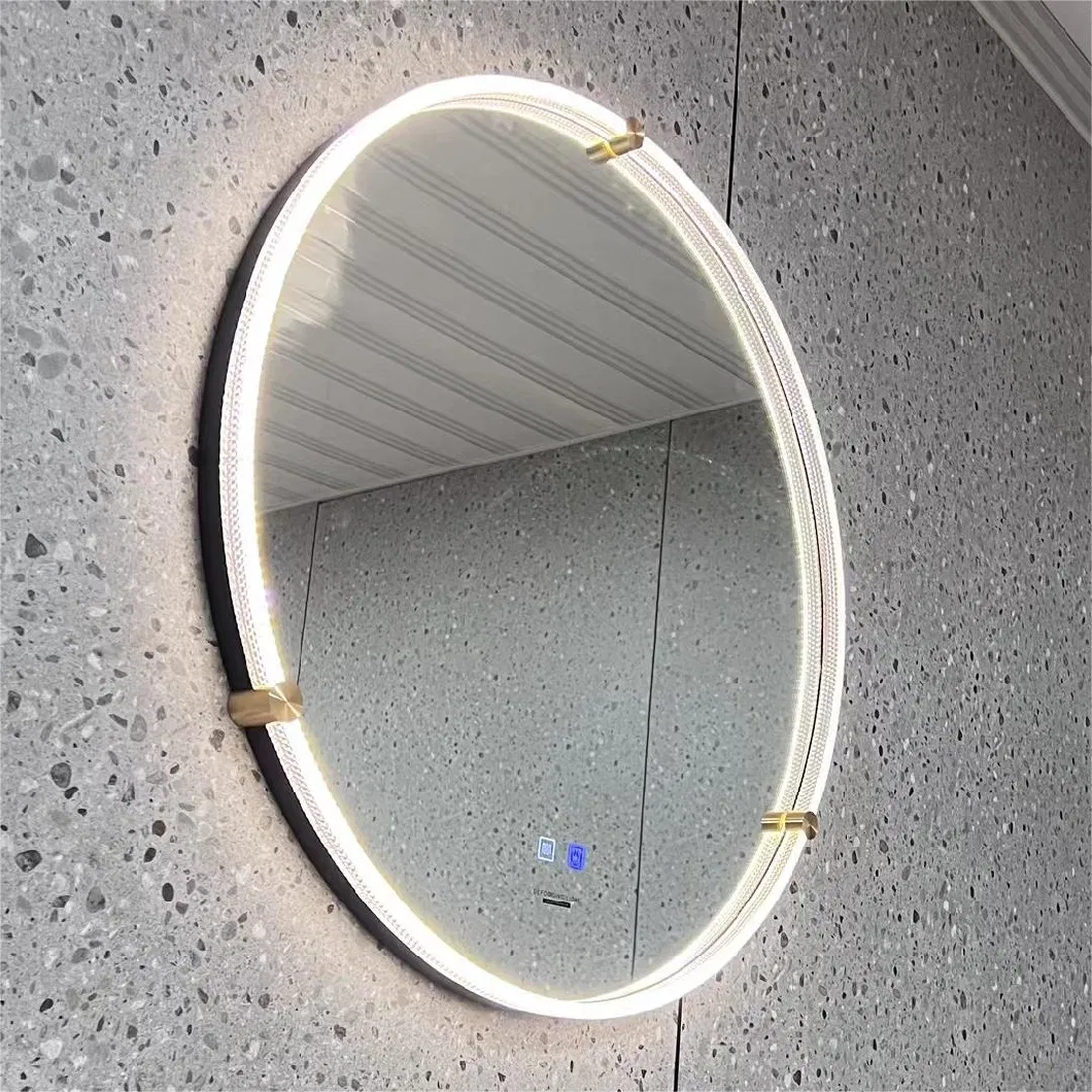 Factory Custoize Acrylic Frame Vanity Mirror Decorative LED Smart Bath Mirror