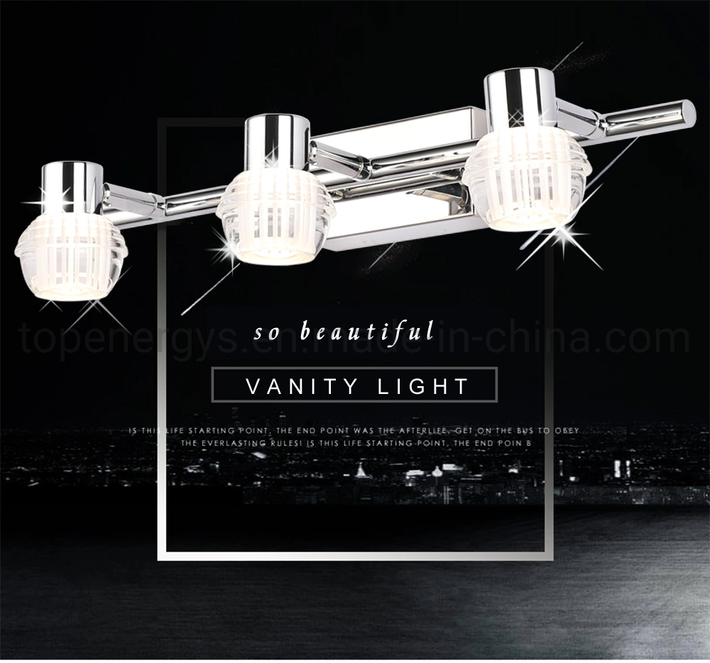 LED Vanity Light Bathroom Lamp Bedroom Makeup Mirror Lights Stainless Steel Acrylic Waterproof Wall Lighting 32cm 54cm