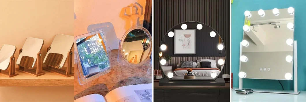 LED Lighted Smart Bathroom Mirror with Digital Clock/Hot Clear/Color/Aluminium/Silver/Antique/Decorative/Bathroom/Decorative/Safety/Unframed