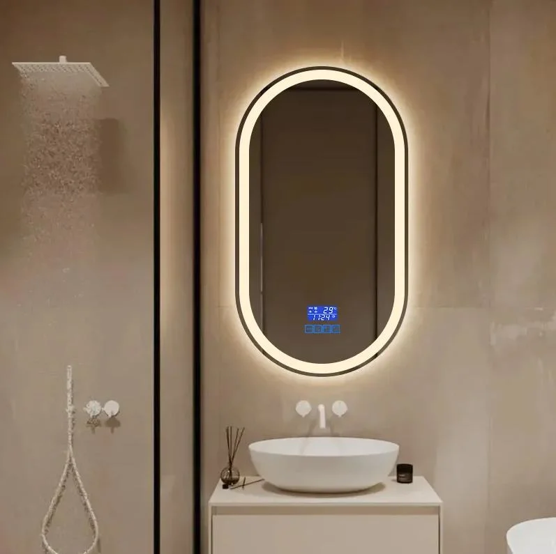 Living Room Full Length Bathroom Mirrors with Bluetooth Speaker LED Light