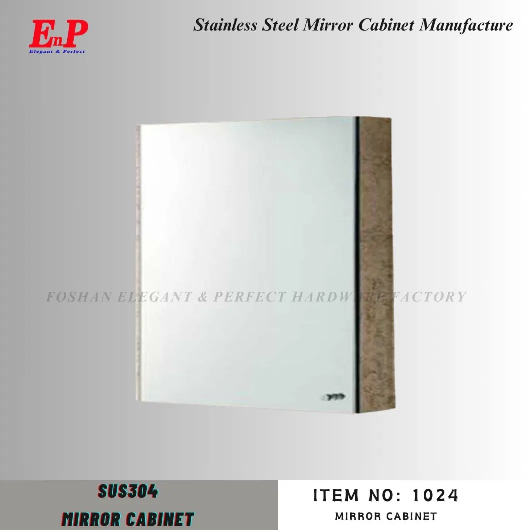 Enp Wholesale Clear Stock Price Good Quality Ss 201 Bathroom Cabinet with Mirror Medicine Cabinet