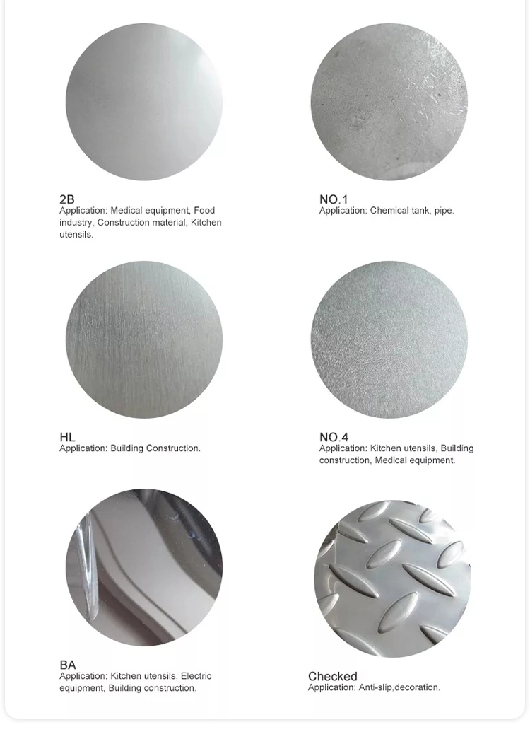 ASTM 201 202 304 304L 316L 410 420 430 Stainless Steel Sheet Stainless Steel Wall Panel 2b Hl 8K Mirror Nonmagnetic Hot Rolled