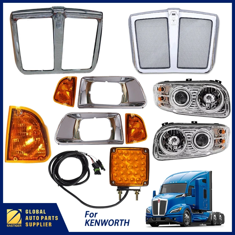 for Kenworth / Peterbilt Truck Body Parts Headlight / Panel / Grille / Bumper / Mirror / Bracket / Fender +200 Items