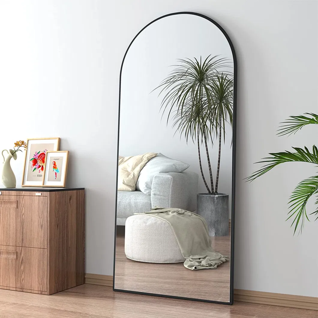 Simple Custom Arched Floor Mirror Standing Full-Length Mirror