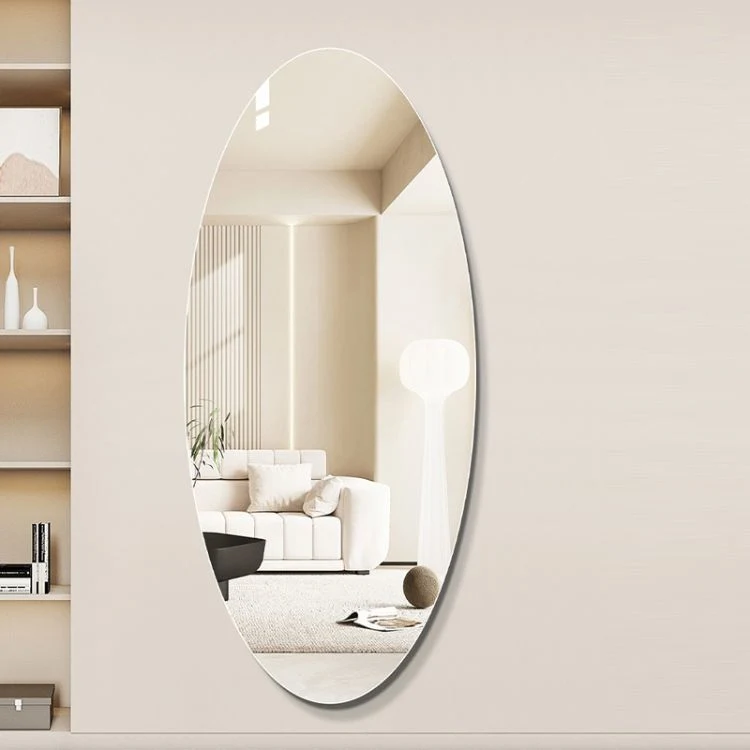 Custom Modern Frameless Irregular Miroir Large Full Length Long Body Big Wavy Dressing Bedroom Wall Mirror Spiegel