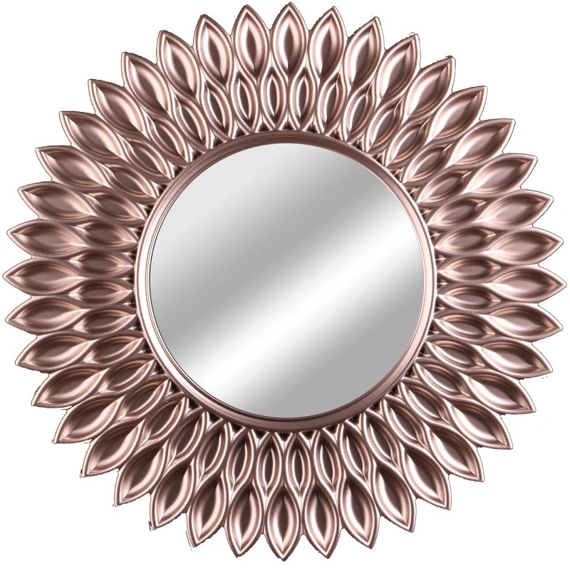 Round Geometric Sunburst Wall Accent Mirror Home Decor Wall Mirror