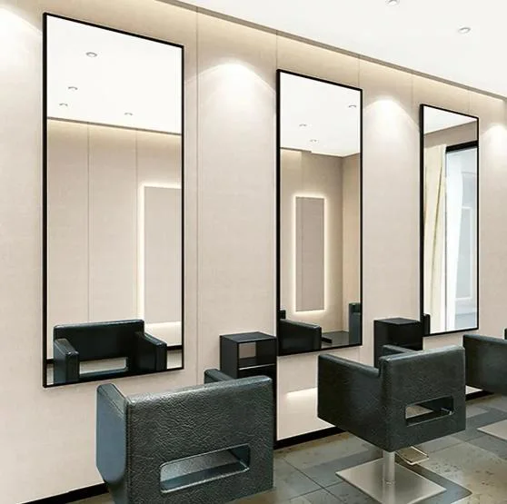 Wholesale Hair Salon Wall Mirrors Dressing Metal Frame Floor Standing Decorative Arch Wall Mirror Full Length Mirror