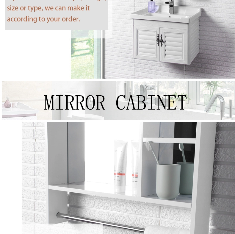 Bathroom Vanity Aluminium Alloy Wash Basin Bath Small Mirror Cabinet