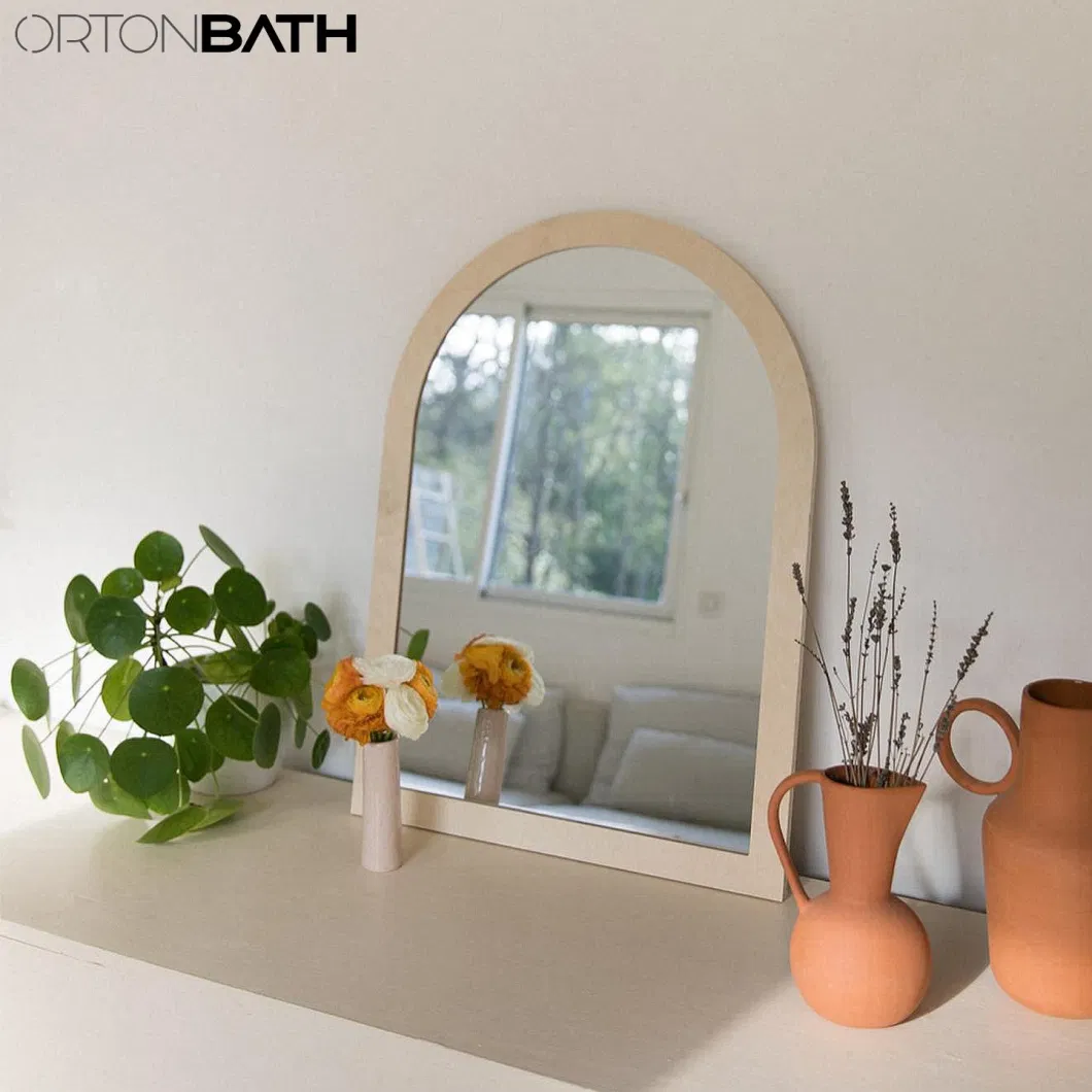 Ortonbath Arched Mirror, Black Metal Frame Mirror, Wall Decorative Mirror, Entryway Mirror, Modern Arch Top Mirror, Perfect Bathroom, Bedroom, Fireplace